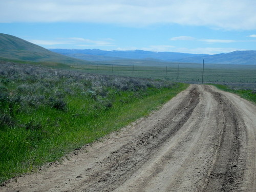 GDMBR: a few weeks ago this road was a muddy mess.
